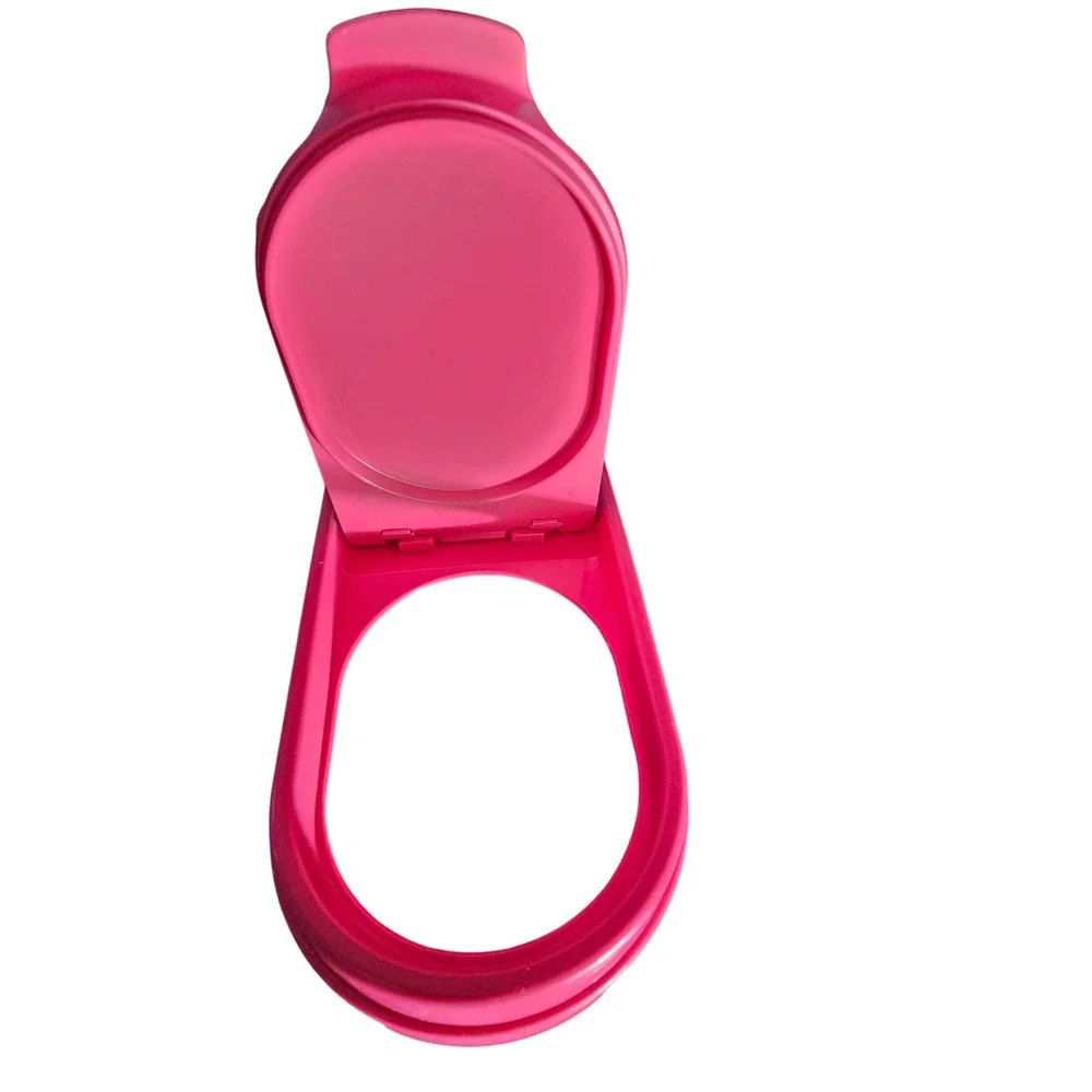 Tupperware Modular Mates Oval Flip Top Pour Seal Lid Pink Replacement 11 Inch